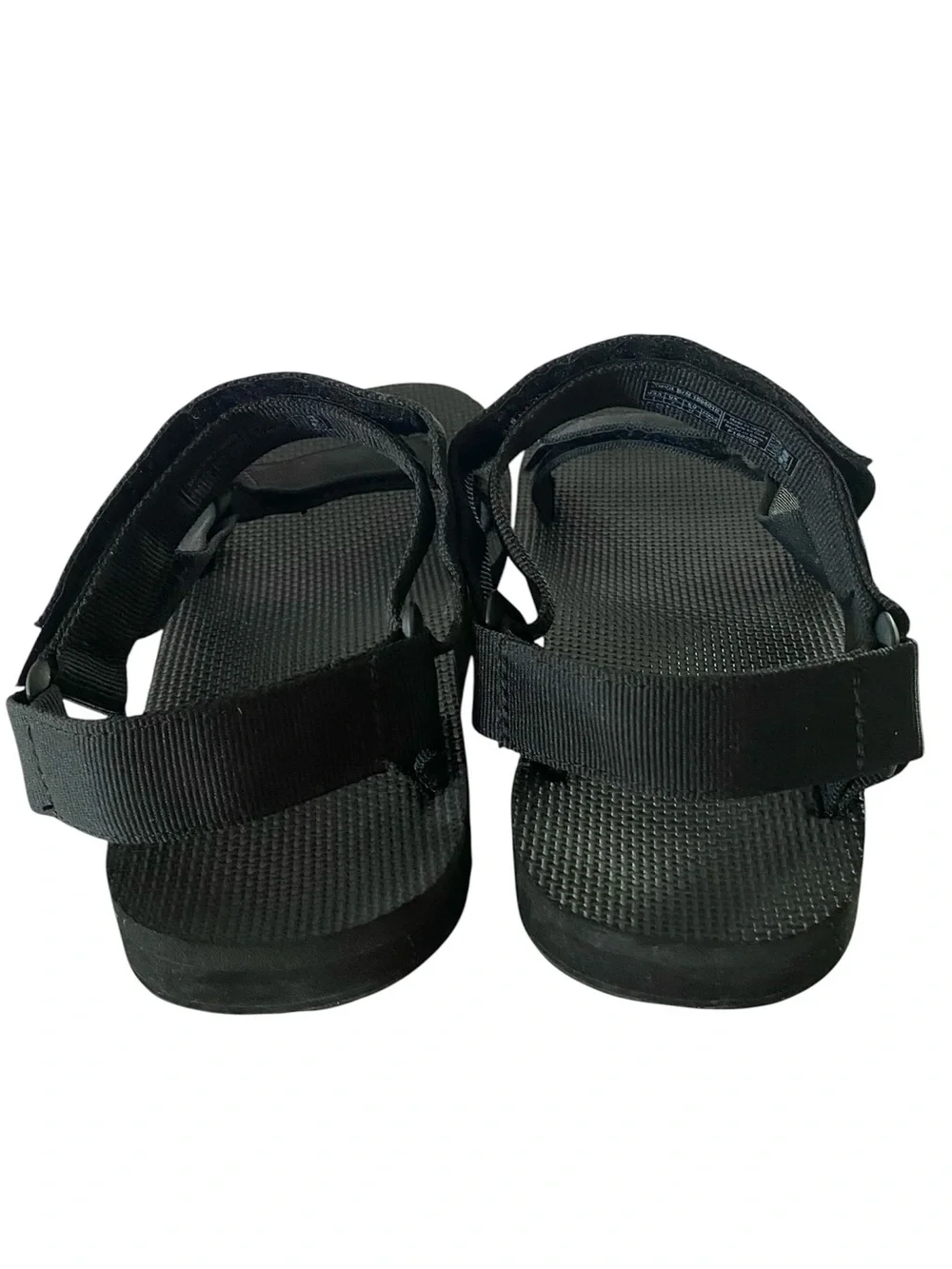 Teva Men’s Universal Sandals Size 9 Solid Black Outdoor Water Utilitarian